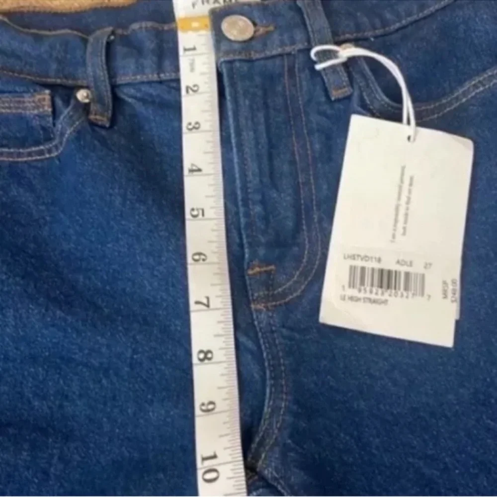 FRAME Le High Straight Jeans Adle Wash Size 27 NWT High Rise - Picture 9 of 10